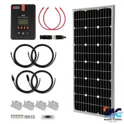 Bộ dụng cụ năng lượng mặt trời 100 Watt 12 Volt Mono với bộ điều khiển sạc MPPT 20A