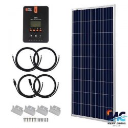 Bộ dụng cụ năng lượng mặt trời 160 Watt 12 Volt với bộ điều khiển sạc MPPT 20A RICH SOLAR