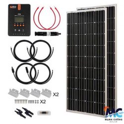 Bộ dụng cụ năng lượng mặt trời 340 Watt 12 Volt Mono với bộ điều khiển sạc MPPT 20A RICH SOLAR