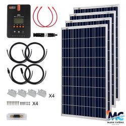 Bộ dụng cụ năng lượng mặt trời 400 Watt 12 Volt Poly với bộ điều khiển sạc MPPT 40A RICH SOLAR